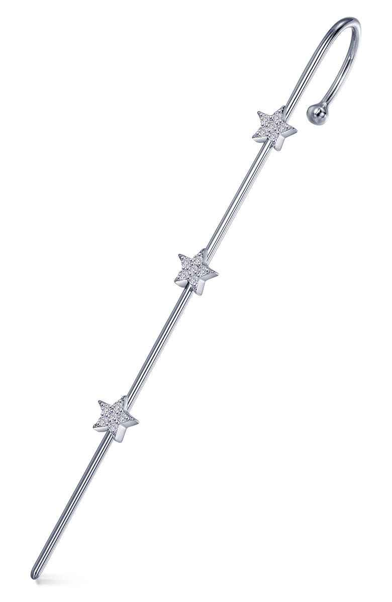 Lafonn Simulated Diamond Star Ear Cuff, Main, color, 