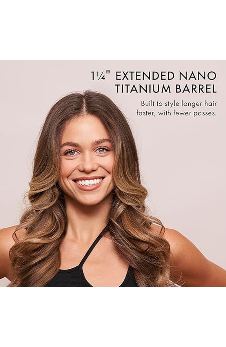 BaBylissPRO Nano Titanium  1¼" Extended Barrel Curling Iron, Alternate, color, Blue