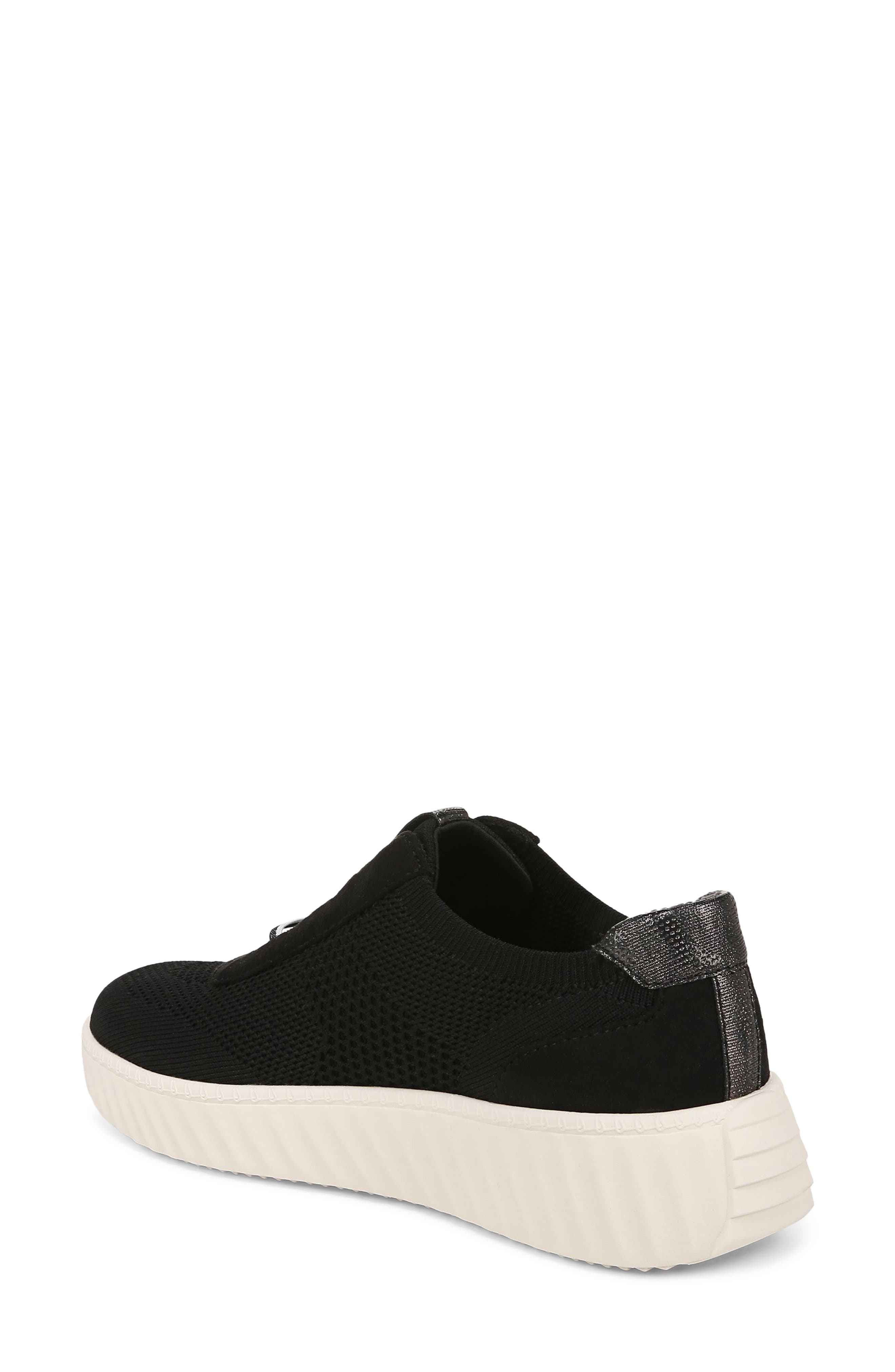 LifeStride Wanderer Wedge Sneaker, Alternate, color, Black Engineered Knit