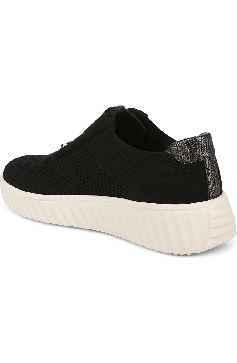 LifeStride Wanderer Wedge Sneaker, Alternate, color, Black Engineered Knit