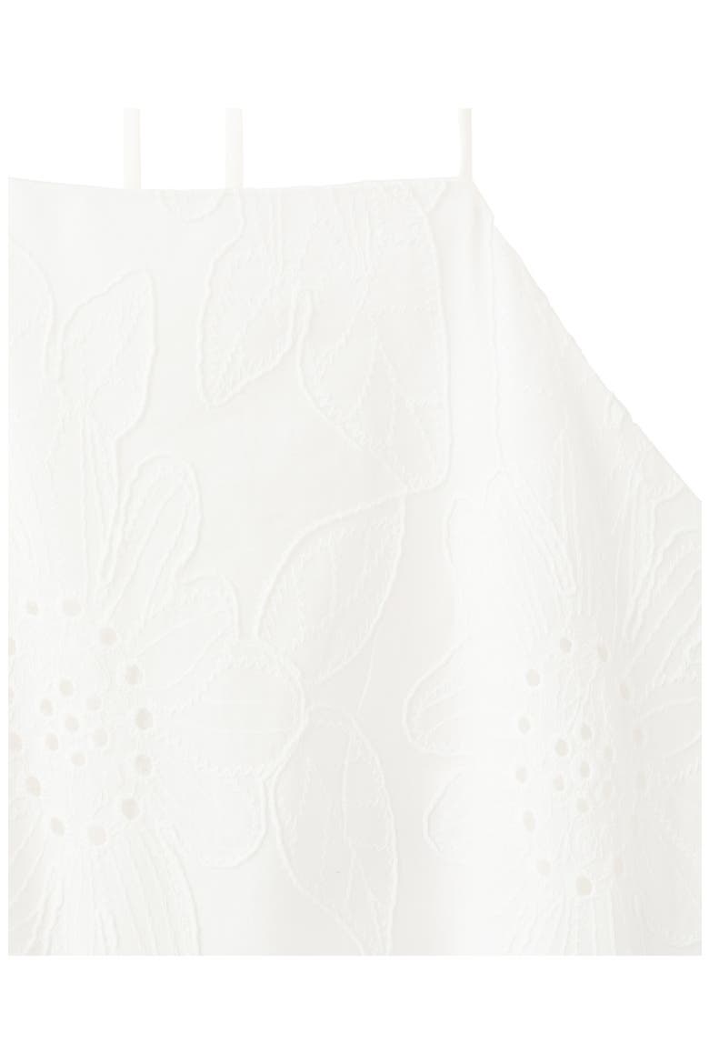 Embroidered Cotton Halter Dress, Alternate, color, OFF WHITE