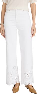 FRAME The Eyelet Flare Jeans