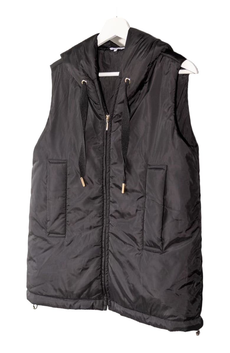 Honors The Hooded Vest, Alternate, color, Black
