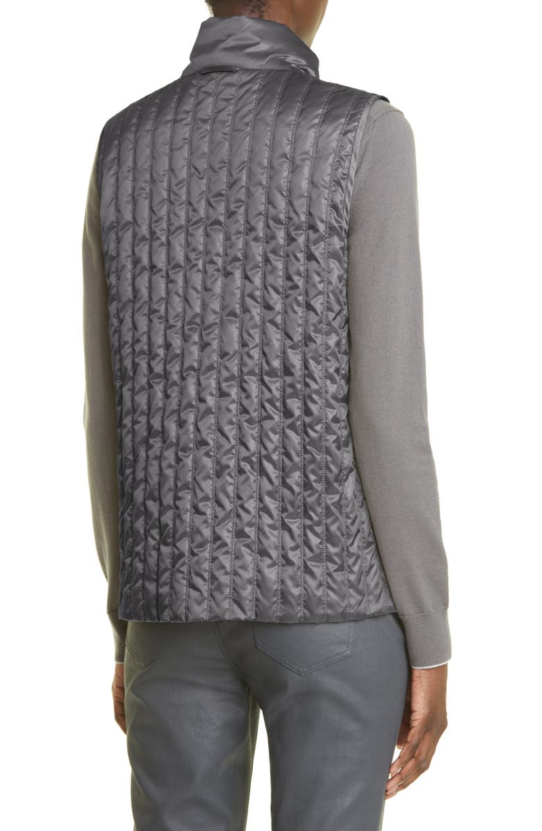 Lafayette 148 New York Mosby Quilted Down Vest, Alternate, color, 
