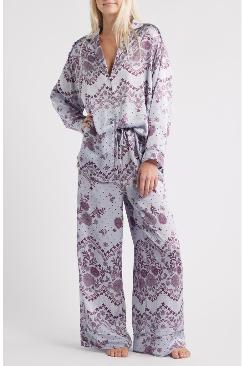 Dreamy Days Print Pajamas, Main, color, ICE COMBO