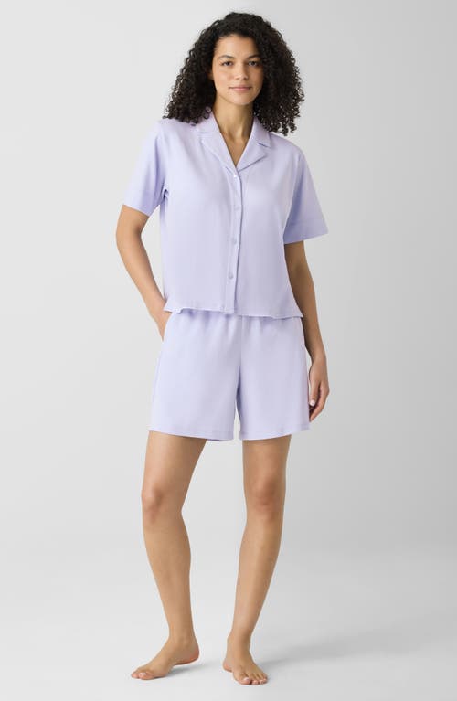 Eileen Fisher Organic Cotton Pajama Top In Bellflower