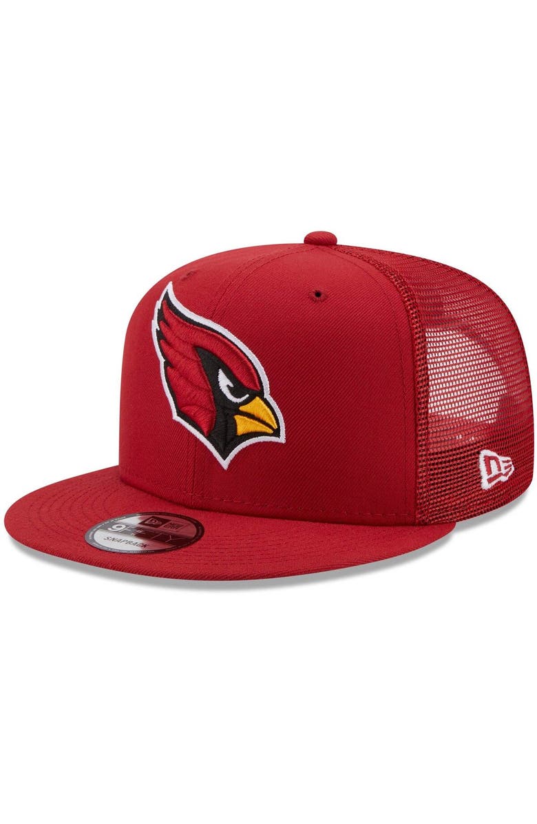 New Era Men's New Era Cardinal Arizona Cardinals Classic Trucker 9FIFTY Snapback Hat, Main, color, 