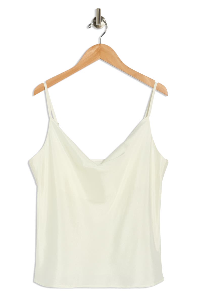 Cowl Neck Satin Camisole, Alternate, color, VANILLA