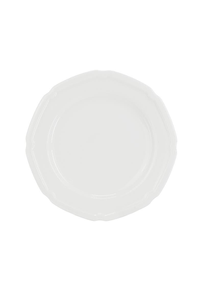 Bavaria 16 piece Scallop Rim Bone China Dinnerware Set, Alternate, color, White