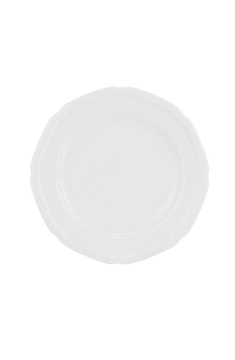 Meritage Bavaria 16 piece Scallop Rim Bone China Dinnerware Set, Alternate, color, White