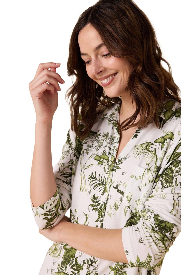 Pima Knit Night Shirt, Alternate, color, Woodside