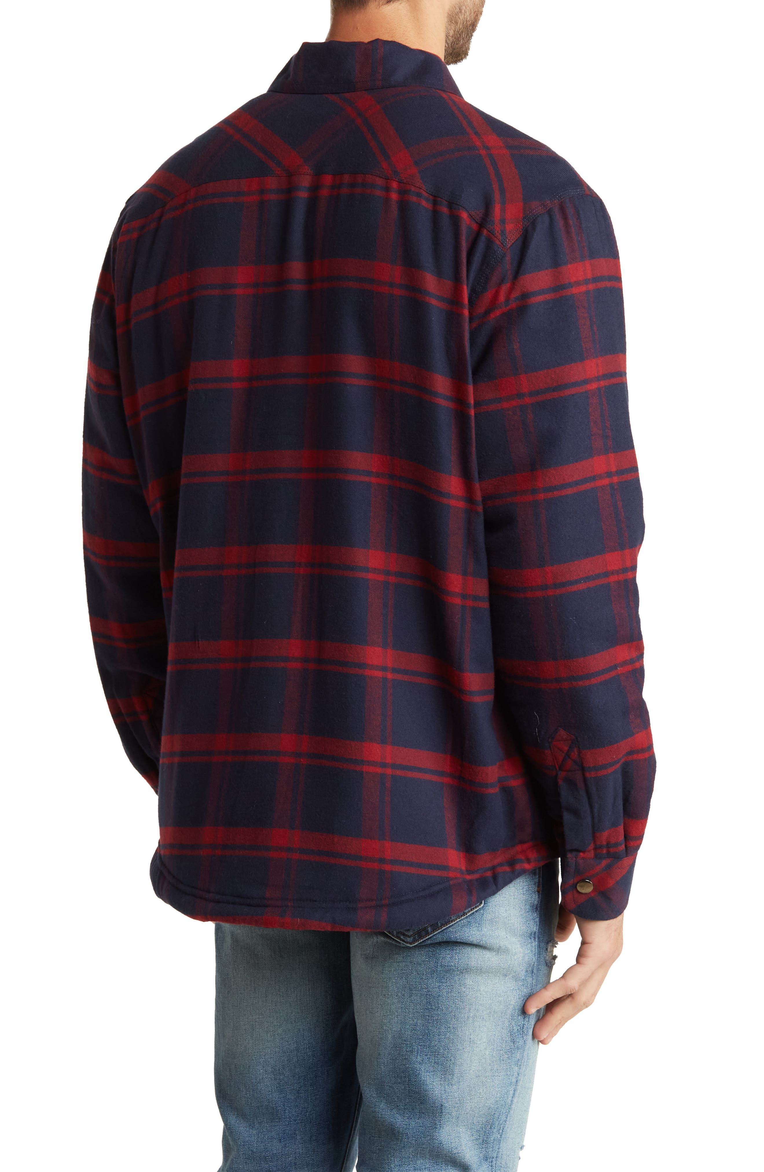 Tristan Plaid Flannel Shirt Jacket - image 2
