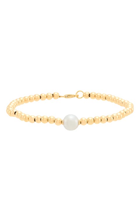 8mm Pearl Beaded Bracelet