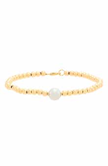 Frankie & Zoe 8mm Pearl Beaded Bracelet
