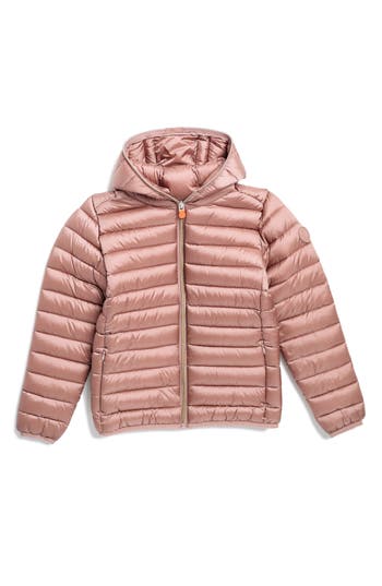 SAVE THE DUCK SAVE THE DUCK KIDS' IRENE WATER REPELLENT HOODED PUFFER JACKET