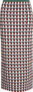 ZANKOV Raven Wool Jacquard Midi Skirt