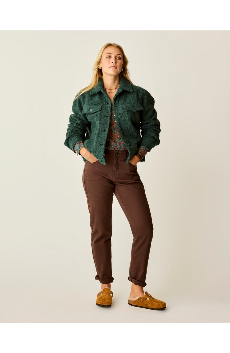 Carve Designs Rhea Boucle Trucker, Alternate, color, Pine