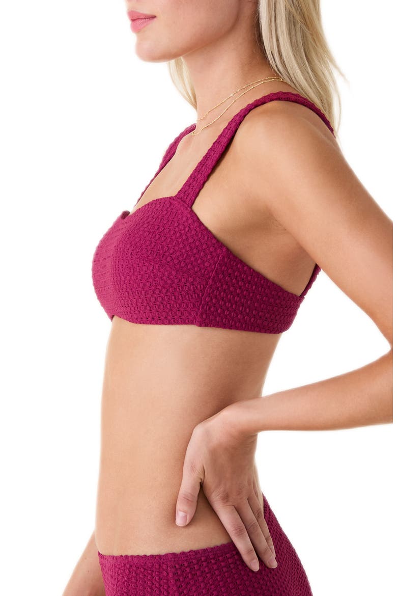 The Kalama Bikini Top, Alternate, color, MERLOT CROCHET