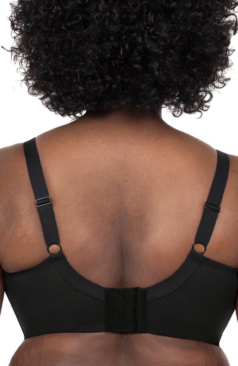 Goddess Verity Wireless Full Figure Bra, Alternate, color, Black