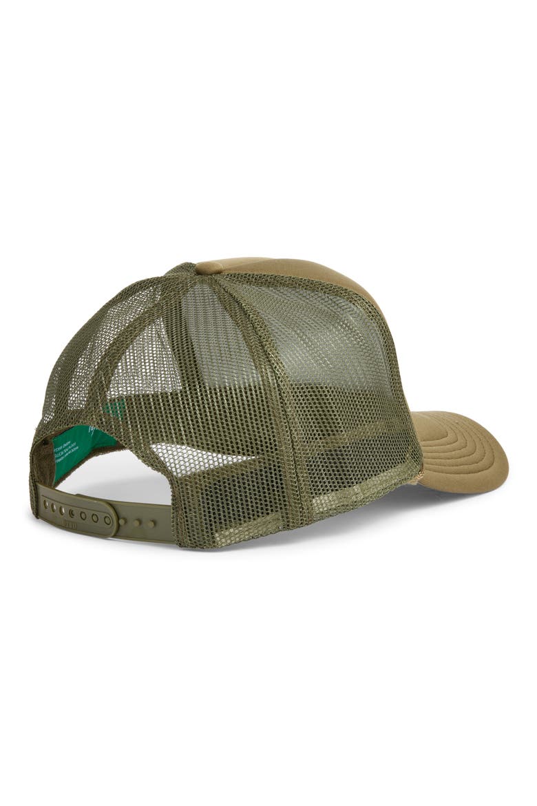 The Sunshine Club Trucker Hat, Alternate, color, OLIVE