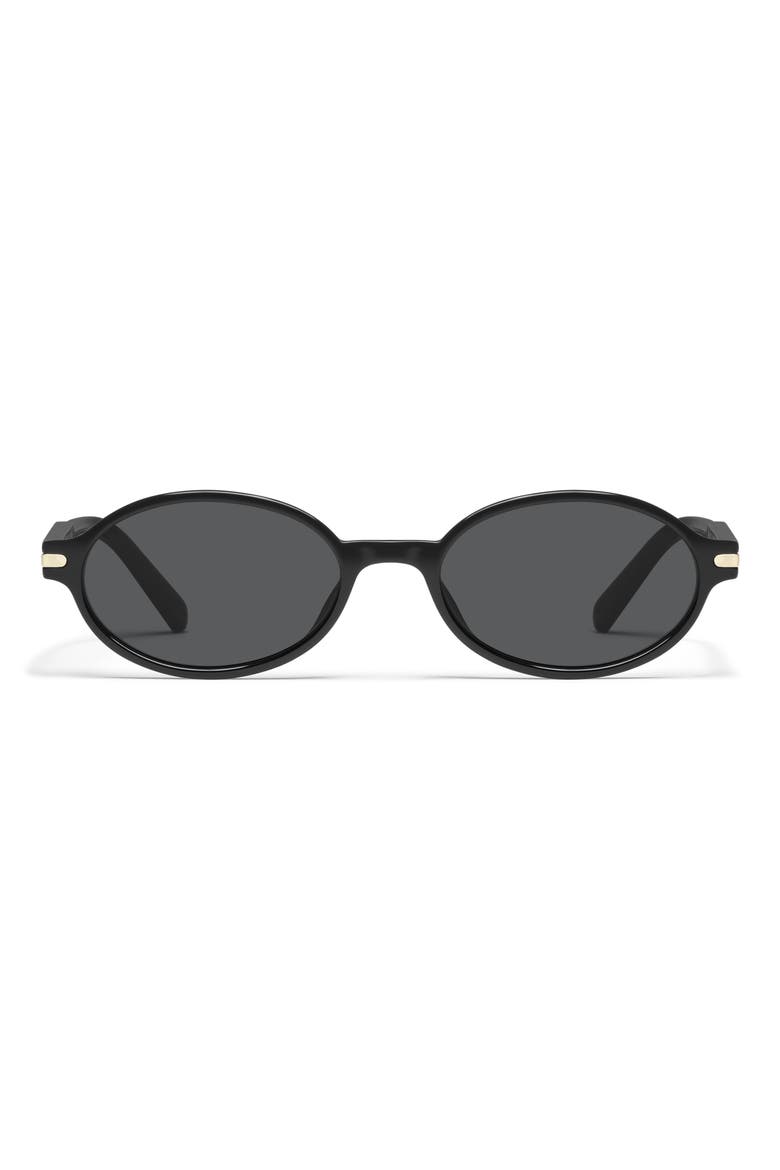 Nevermind 54mm Round Sunglasses, Main, color, BLACK/ SMOKE