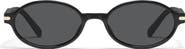 QUAY Nevermind 54mm Round Sunglasses