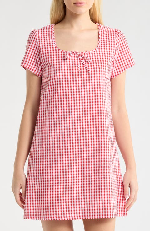 Gingham Seersucker Nightgown