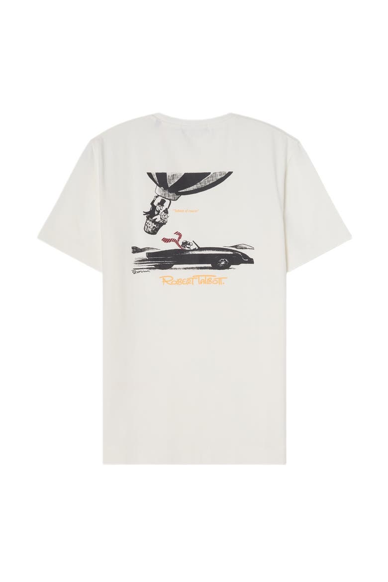 Stretch Jersey Graphic Dean Tee, Alternate, color, White/Race Car