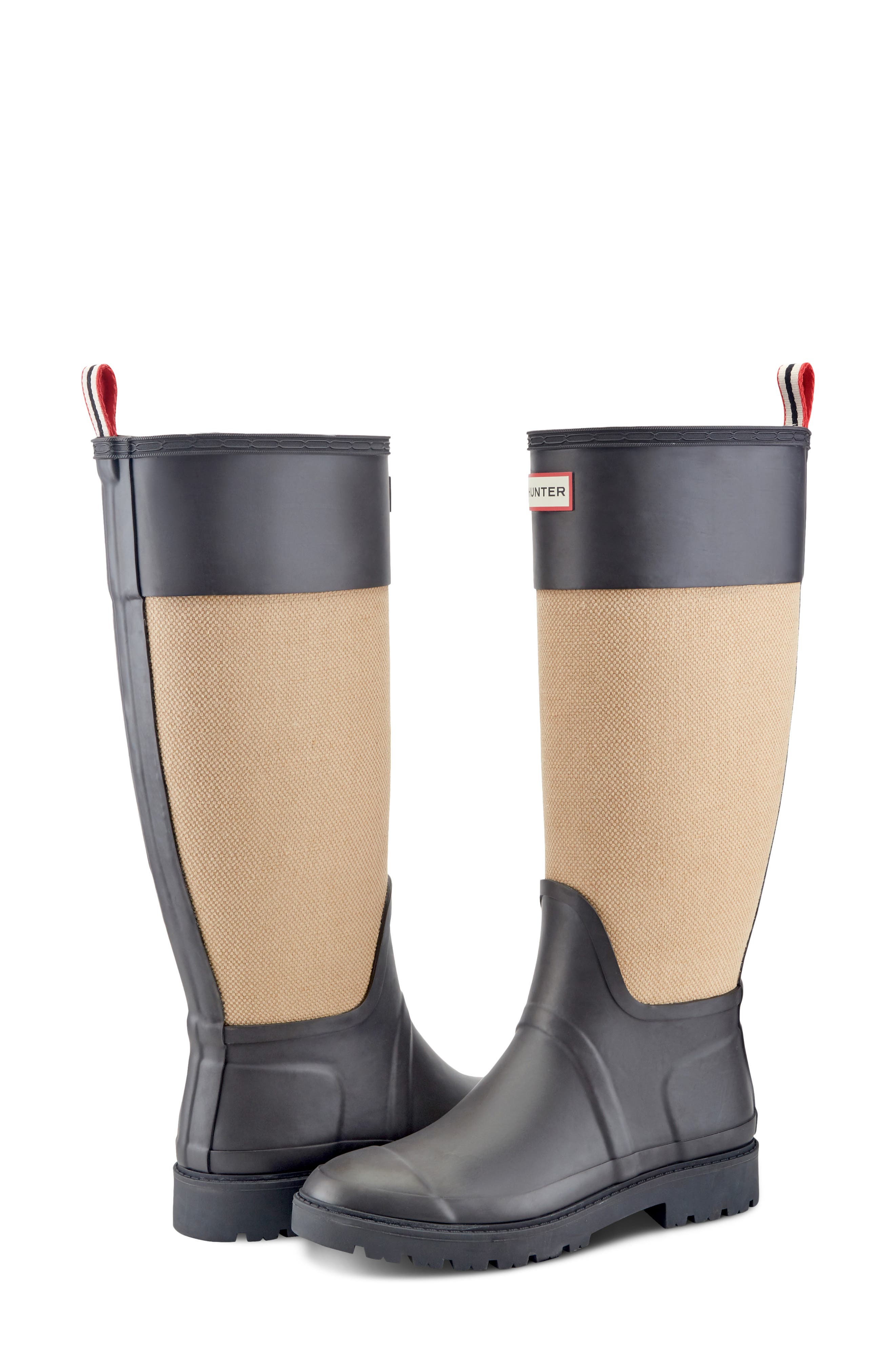 Nissa Waterproof Knee High Rain Boot, Alternate, color, BROWN