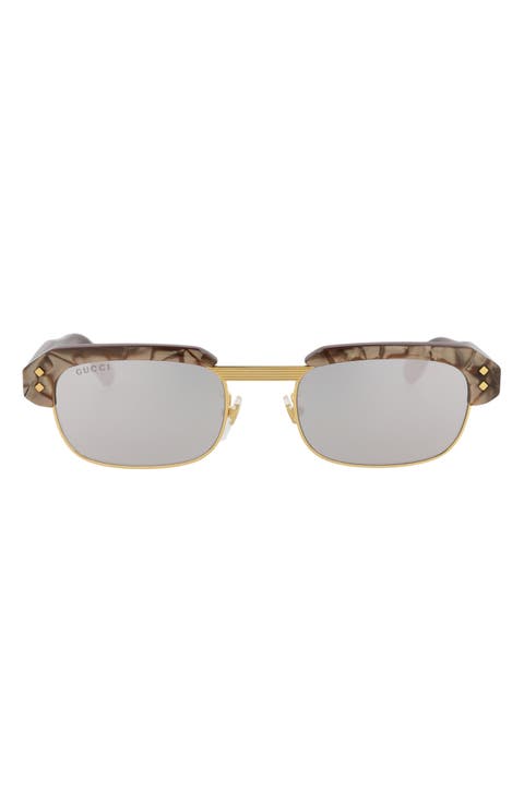 Novelty 52mm Rectangular Sunglasses