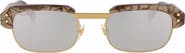 Gucci Novelty 52mm Rectangular Sunglasses
