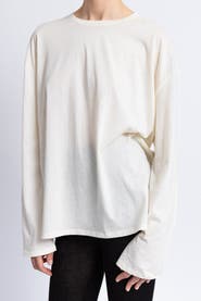 Alas Silk Wool Blend Long Sleeve T-shirt