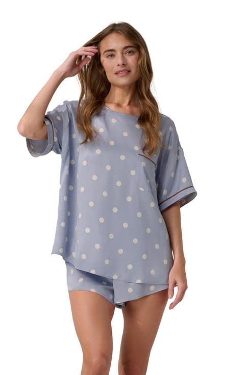 Washable Silk Short Pajamas