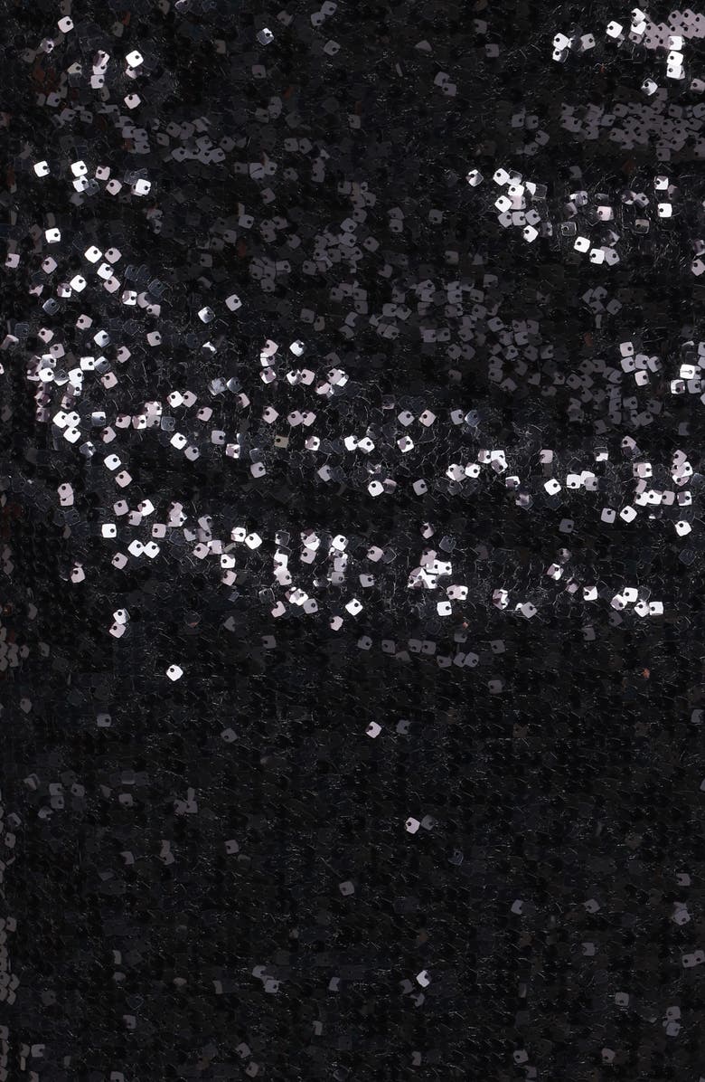 Petal & Pup Lindsey Sequin Pencil Skirt, Alternate, color, Black