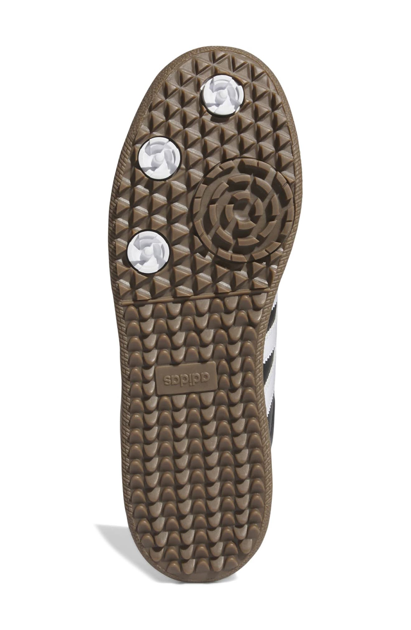 adidas Golf Gender Inclusive Samba Spikeless Golf Shoe, Alternate, color, Black/ White/ Gum5