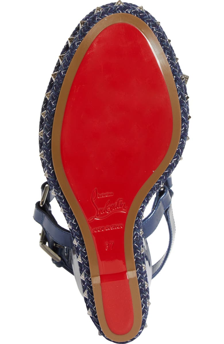 Christian Louboutin Pyraclou Espadrille Wedge Sandal, Alternate, color,