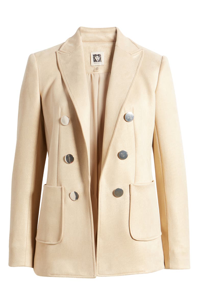 Anne Klein Faux Double Breasted Blazer, Alternate, color, 