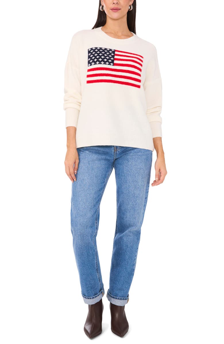 Vince Camuto Flag Graphic Sweater, Alternate, color,