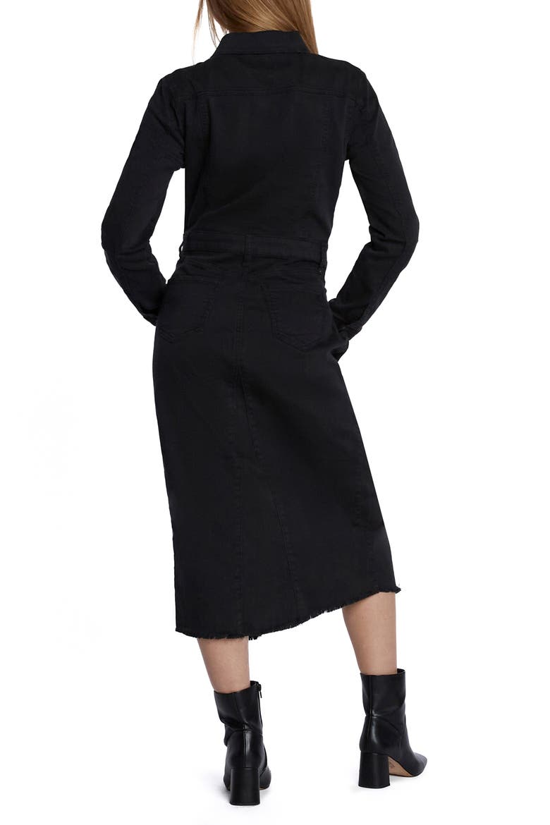 Piece Dyed Denim Dress, Alternate, color, ONYX