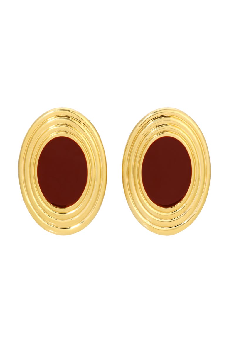 Rowan Earrings, Main, color, Brown/Gold