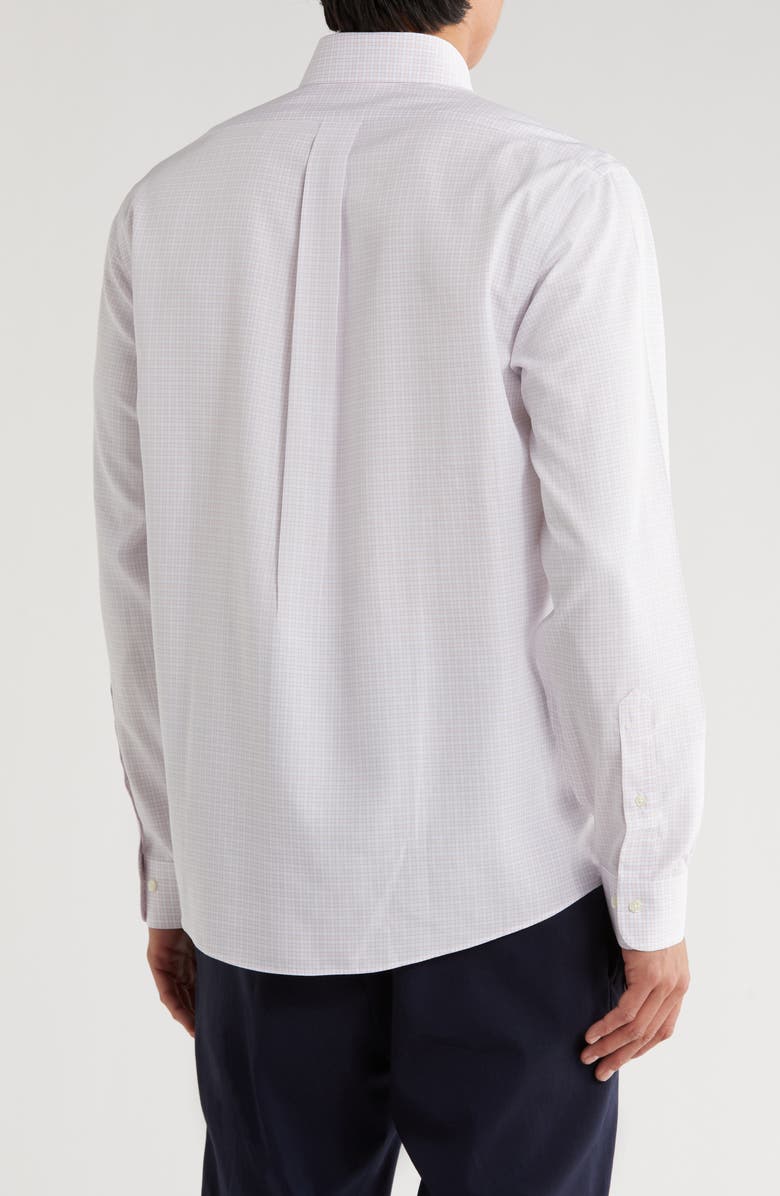 Brooks Brothers Regular Fit Check Non-Iron Cotton Button-Down Shirt, Alternate, color, 