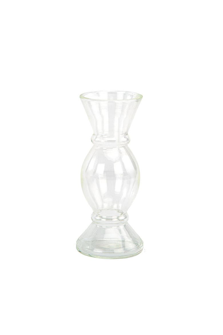 Etched Borosilicate Glass Bud Vases, Alternate, color, Smoke