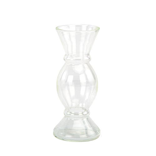 Cg Hunter Etched Borosilicate Glass Bud Vases In Gray
