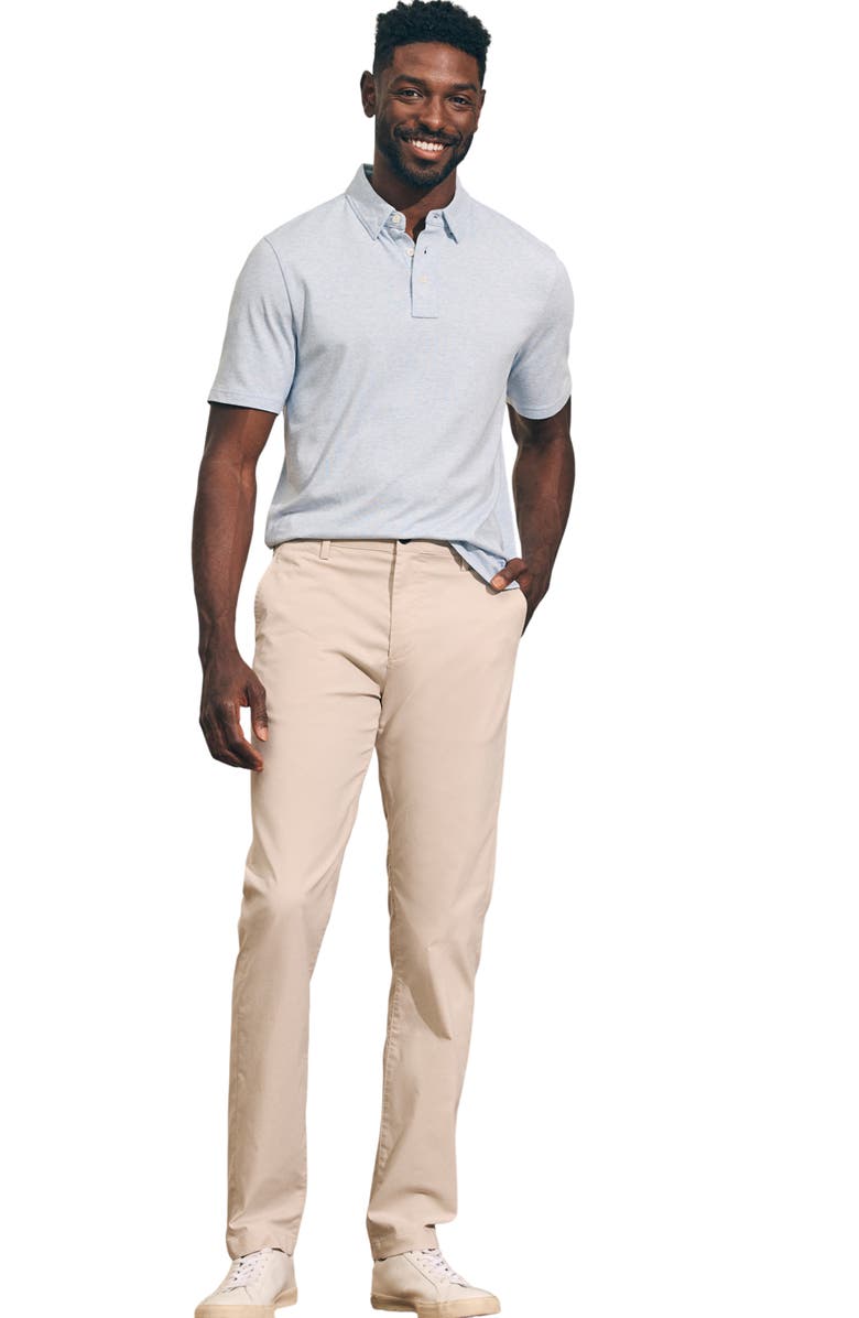 Faherty Movement Organic Cotton Blend Pants, Alternate, color, Light Sand