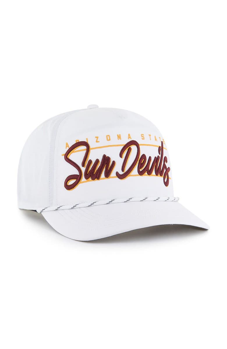 '47 Men's '47 White Arizona State Sun Devils Condor Hitch brrr° Adjustable Hat, Alternate, color, 