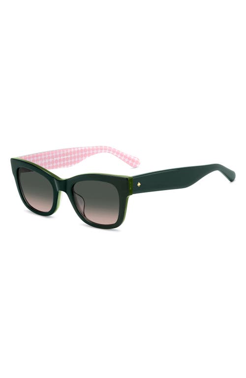 Kate Spade New York Aimee 50mm Cat Eye Sunglasses In Green