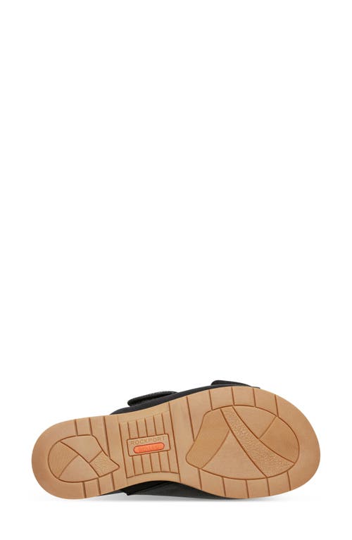 Shop Rockport Zova Slide Sandal In Black