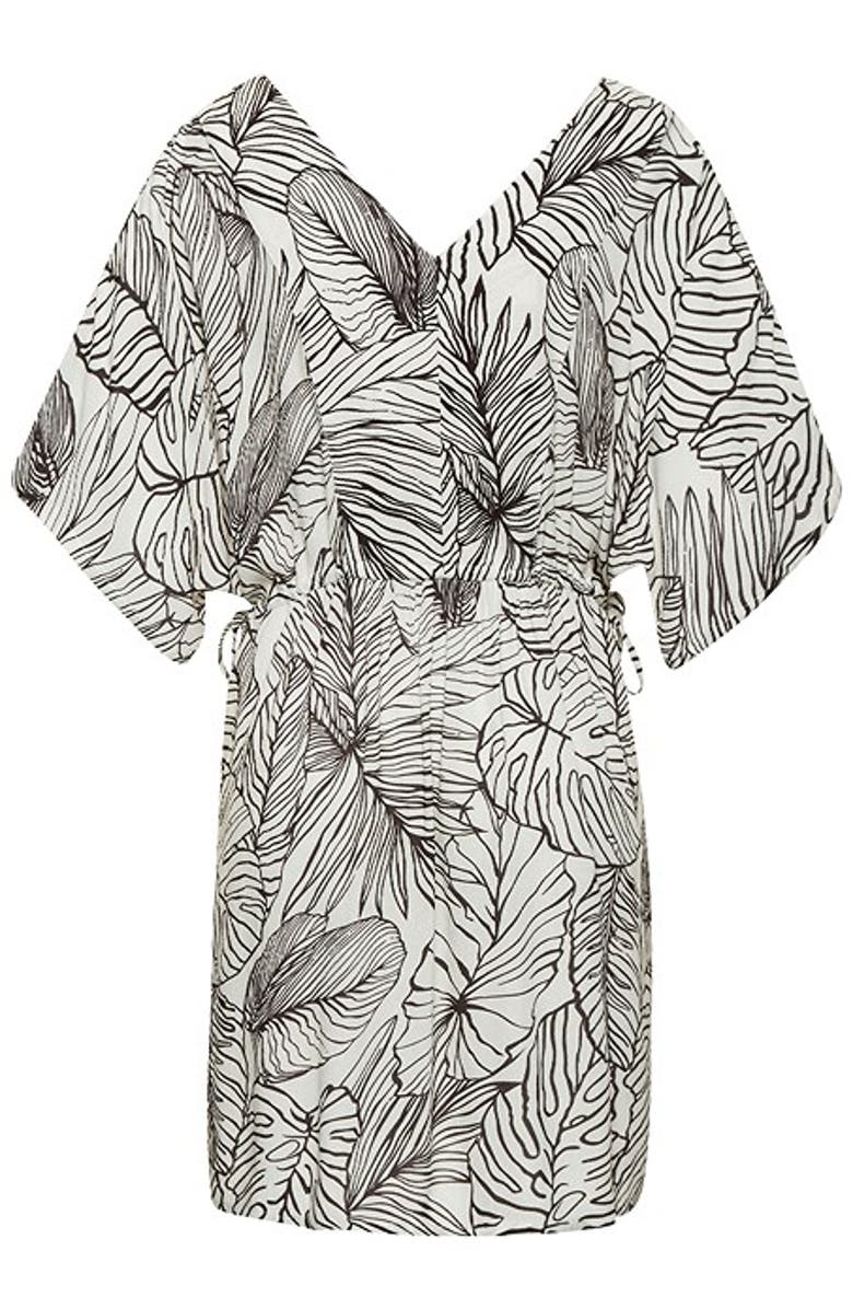 LASCANA Palm Print Cover Up, Alternate, color, Ivory 
Black