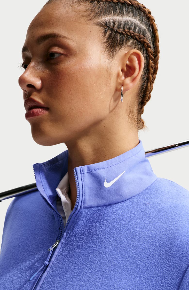 Nike ThermaFIT Victory Half-Zip Golf Top, Alternate, color, Sapphire/ White