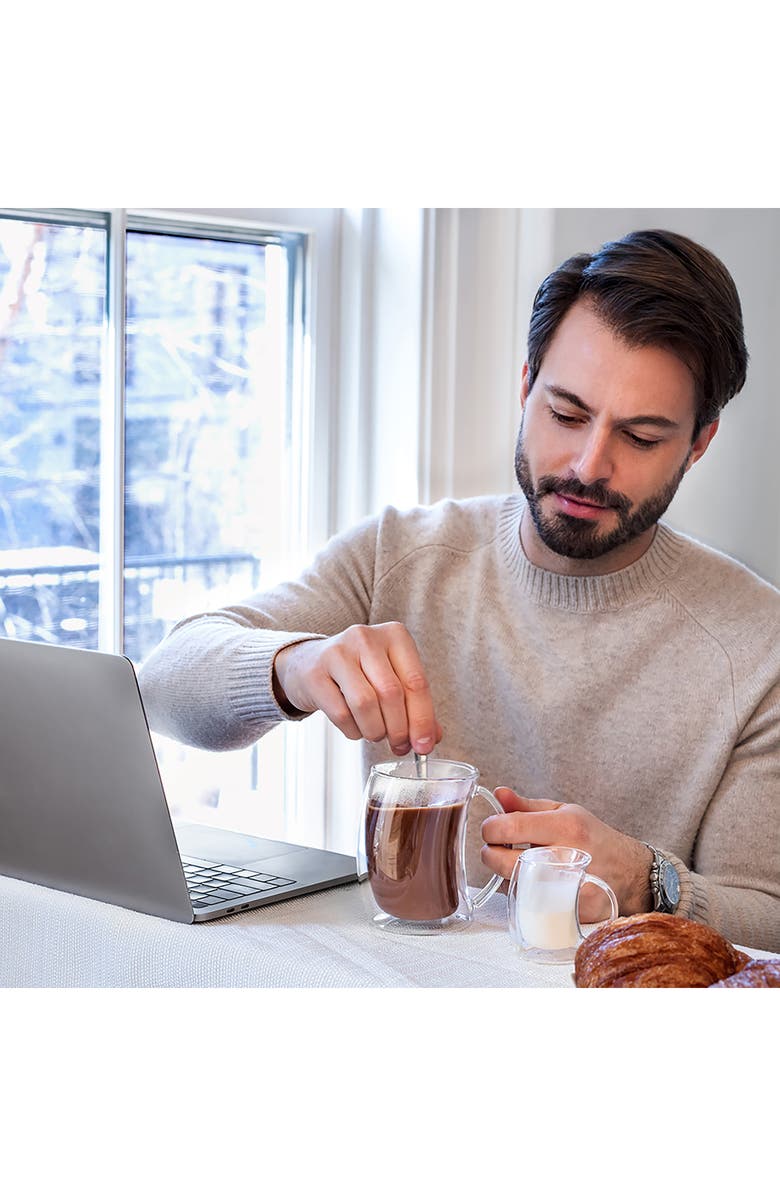 JoyJolt Caleo Double Wall Glass - Set of 2, Alternate, color, Clear